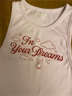 Playboy by PacSun Pink Crop Tank